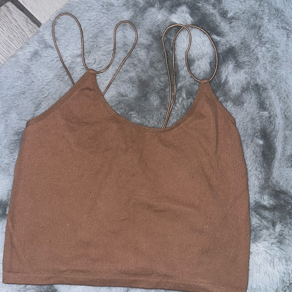 Rose gold colored crop!!